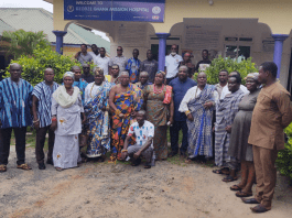 Dzodze Traditional Council Visits Health Facilities