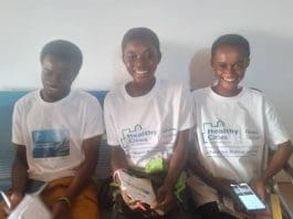 Sunyani Adolescents Parliamentarians, Haruna, Blessing and Priscilla