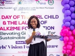 Ampem Darkowaa Sarfo Executive Director Of Talk Me Foundation