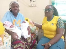 MTN Foundation Presents Hampers To Christmas Babies At Adidome Hospital