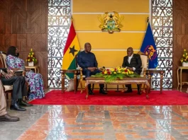 President Akufo Addo And His Staff Meeting With President Elect John Dramani Mahama And His Delegation At The Jubilee House