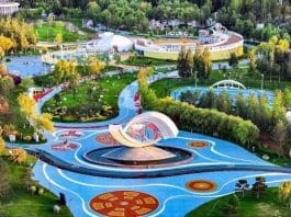 Photo shows an intelligent sports park in Ordos, north China's Inner Mongolia autonomous region. (Photo by Wang Zheng/People's Daily Online)
