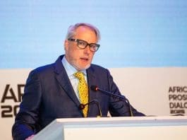 Mr Stephen Blewett Ceo Of Mtn Ghana Speaking At The Africa Prosperity Dialogues
