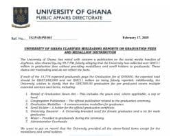 Read the University of Ghana’s full statement
