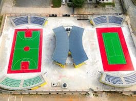 Basketball And Tennis Courts In Adausena