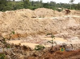 Galamsey Pit At Akyem Abompe
