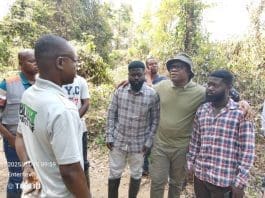 The Central Regional Minister, Eduamoah Ekow Panyin Okyere, With Two Former Illegal Miners In The Oboyo Forest Reserve