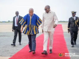 African Leader Arrive In Ghana