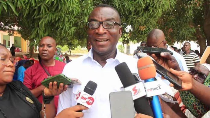 Ketu South MCE, Hon. Nicholas Worclachie, Speaking To Journalists After The Engagement