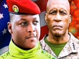 Burkina Faso Leader Capt Traore With Langley In The Shadows