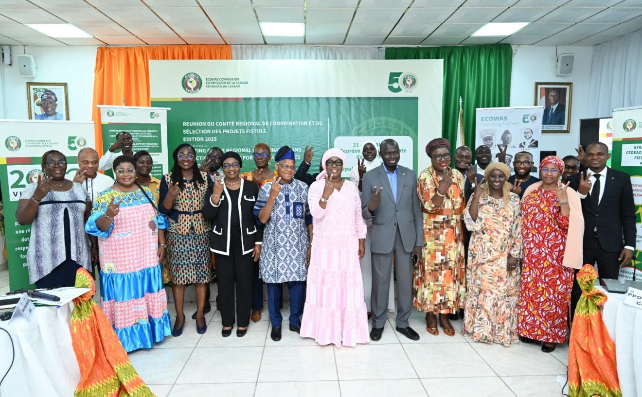 Celebrating Progress With Commitment Signs Participants Flash The Ecowas Th Jubilee Hand Sign After Fruitful Deliberations On Women’s Health A Celebrating Progress With Commitment Signs Participants Flash The Ecowas Th Jubilee Hand Sign After Fruitful Deliberations On Women’s Health A
