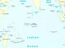 Chagos Islands Map In The Indian Ocean