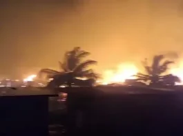 Firefighters Battle Major Blaze