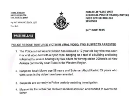 Read The Statement In Full Above