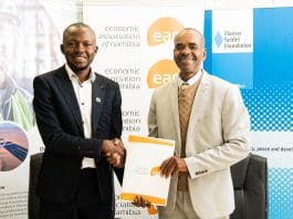 L R Fanuel Shinedima Founder Namibia Youth Energy Forum And Cons Karamata Chief Executive Officer At The Economic Association Of Namibia