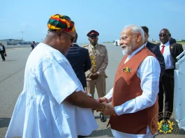 Mahama Welcomes Indian Prime Minister Modi
