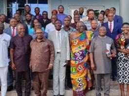 Members Of The Parliamentary Select Committee On Health With The Management Of The COA Research And Manufacturing Limited Company