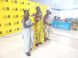 The Chief Of Donkorkrom Nana Akuamoah Boateng At The Donkorkrom Community Forum