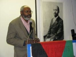 Abayomi Azikiwe With Palestine Flag