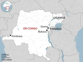 Drc Regional Map For East Africa