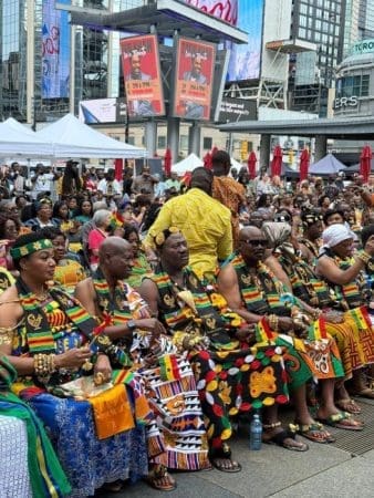 Hon Minister For Tourism Culture And Creative Arts Hon Abla Dzifa Gomashie And Hon Deputy Minister For Foreign Affairs Hon James Gyakye Quayeson