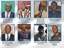 Photo Showing The Eight Victims Of The Helicopter Crash