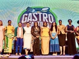 Flanking Mrs Ayoade (in black, center) is Ghana's Minister for Trade, Agribusiness, and Industry, Madam Elizabeth Ofosu-Adjare (on the right), along with other key figures in the agribusiness sector including Enyonam the Ghanaian Farmer and Alberta Nana Akyaa Akosa, Founder of Agrihouse Foundation.Eco-friendly products