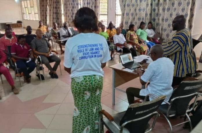 Municipal NCCE Director, Ms Felicia Ajongbah, Addressing The Forum In Navrongo