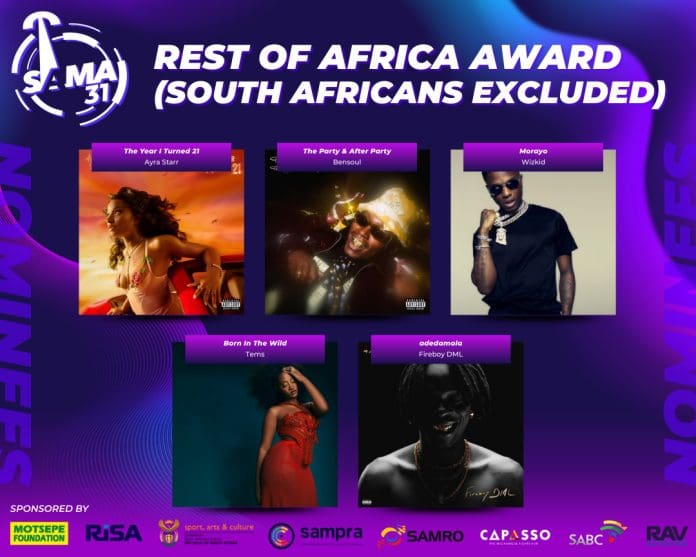 Rest Of Africa Award