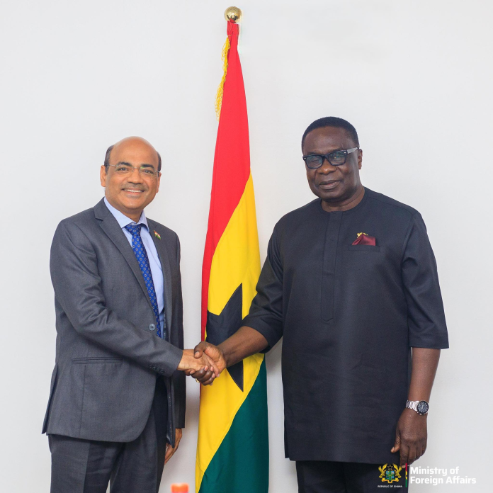 Shri Manish Gupta And Ghana’s Deputy Minister For Foreign Affairs James Gyakye Quayson