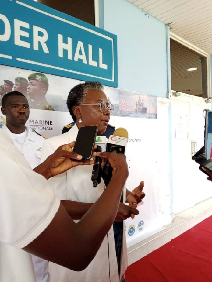 Hon Emelia Arthur Speaking To The Media