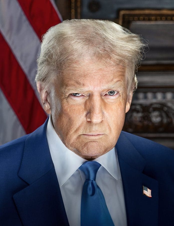 January Official Presidential Portrait Of Donald J Trump