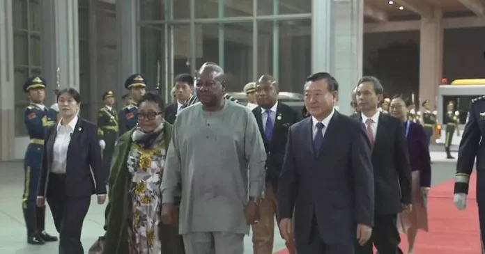 President Mahama Arrives In China
