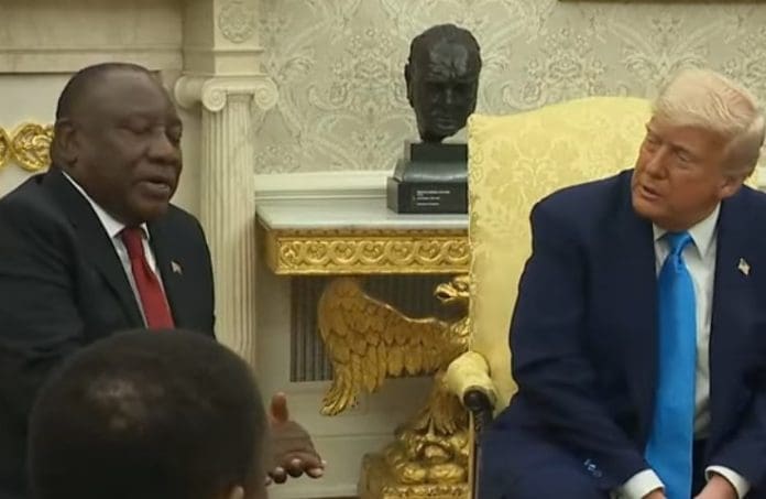 Ramaphosa And Trump Ramaphosa And Trump