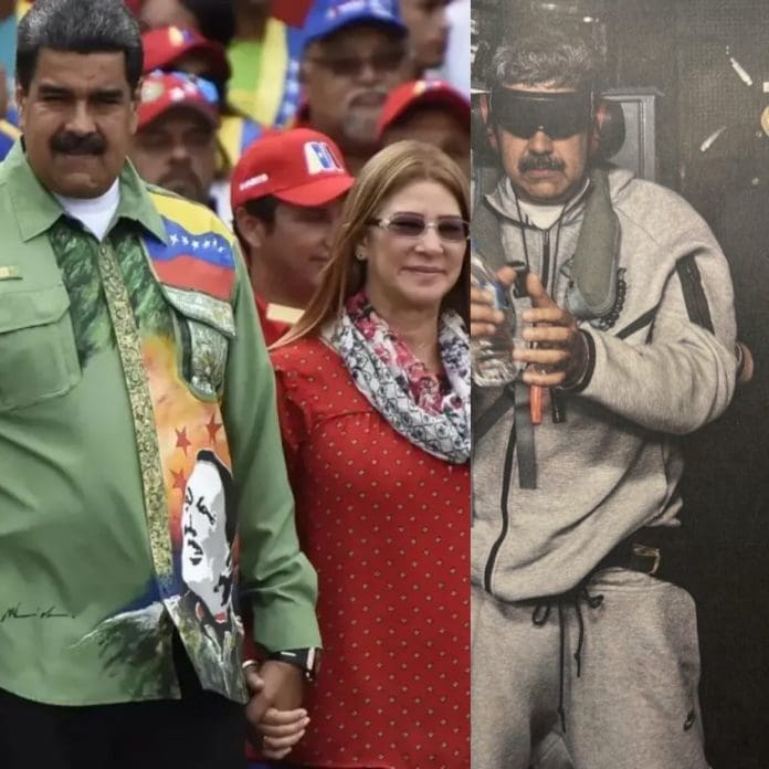 Nicolás Maduro and his wife Cilia Flores