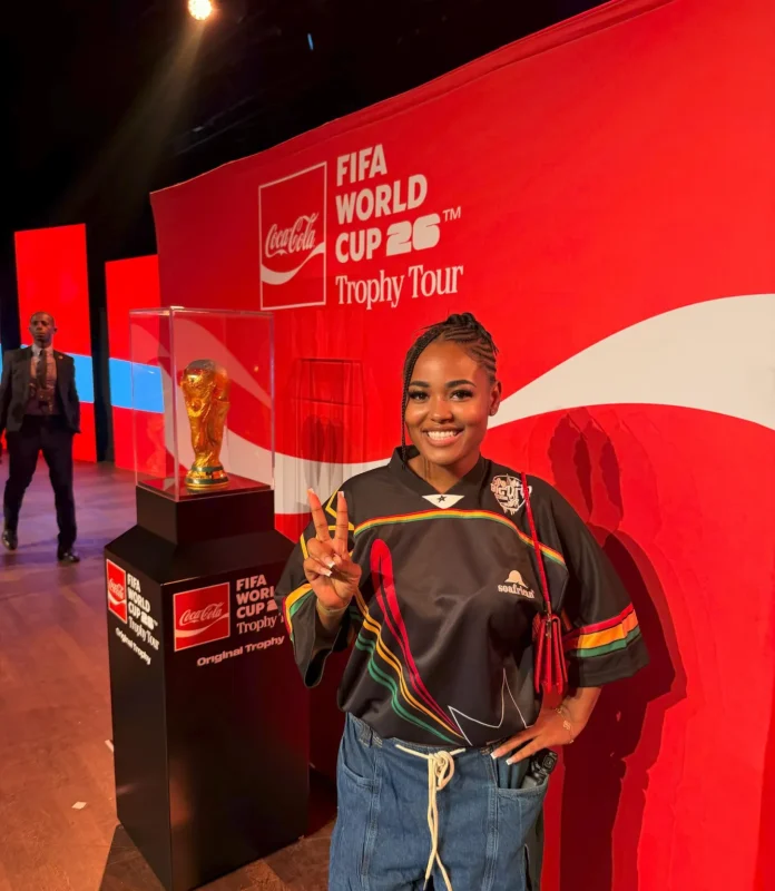 Princess Burland Represents Ghana at FIFA World Cup Trophy Tour