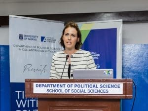 Mrs Anna Wasserfall Country Representative Of The Konrad Adenauer Stiftung Ghana