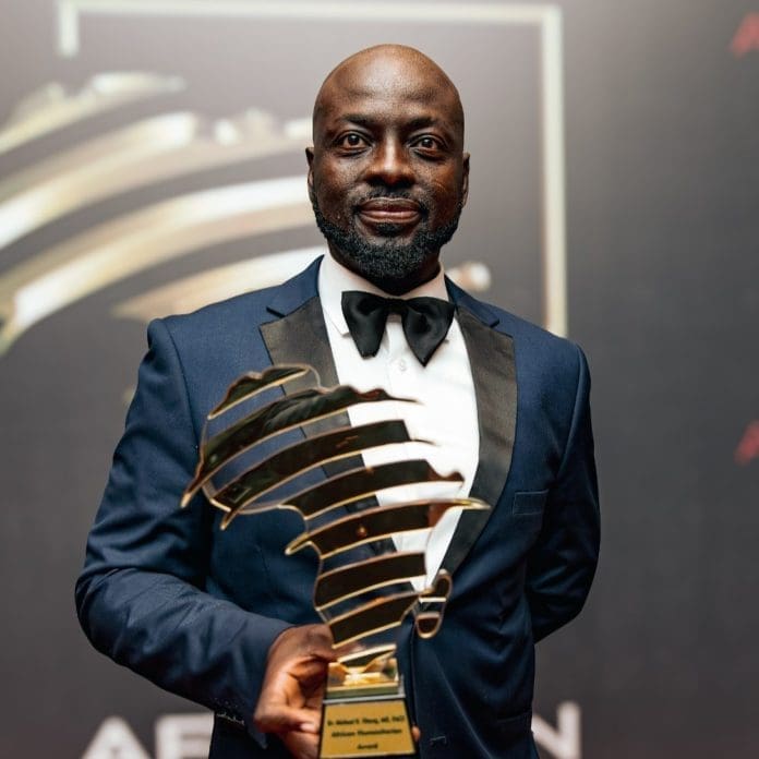 Dr Michael K Obeng Receives African Humanitarian Award At The African Heritage Awards Dr Michael K Obeng Receives African Humanitarian Award At The African Heritage Awards