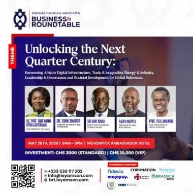 Vice President, Sam Jonah, MTN CEO to Headline IYA Business Roundtable in May