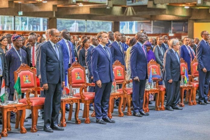 Heads Of State During The Opening Session Of The Africa Forward Summit At The Kenyatta International Convention Centre In Nairobi Kenya