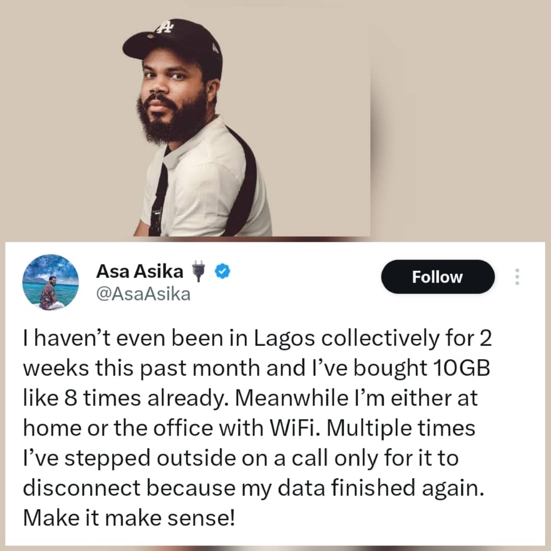 Ive bought 10GB like 8 times already Davidos manager, Asa Asika laments over data consumption in Nigeria