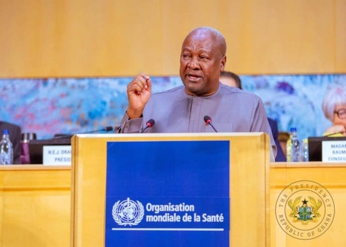 “Health Is Not Charity” — Mahama Challenges Global System “Health Is Not Charity” — Mahama Challenges Global System